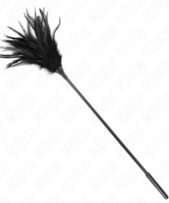 KINK - MULTIPLE BLACK TICKLE FEATHERS 45 CM
