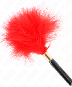 KINK - RED GOLD METAL TICKLE FEATHERS 18 CM