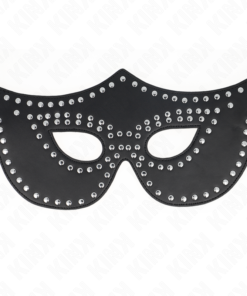 KINK - LEATHERETTE MASK WITH RIVETS MODEL 2 30 x 12 CM