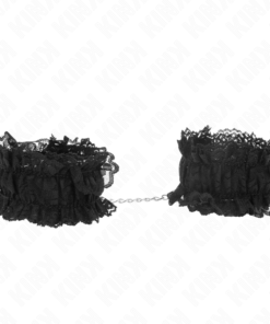 KINK - LACE ELASTIC WRIST RESTRAINTS NEGRO