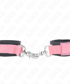 KINK - ADJUSTABLE NEOPRENE WRIST RESTRAINTS PINK ADJUSTABLE 22-34 CM