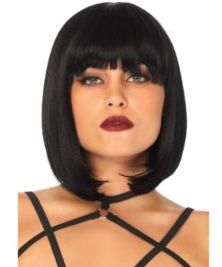 LEG AVENUE - SHORT NATURAL BOB WIG BLACK