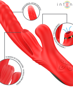 INTENSE - KAROL MULTIFUNCTION VIBRATOR THRUST  STIMULATION  STIMULATING WAVES RED