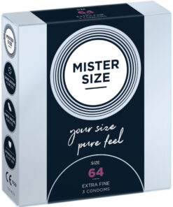 MISTER SIZE - CONDOMS SIZE XXL 64 MM (3 UNITS)