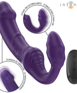 INTENSE - JILL DOUBLE VIBRATOR 20 CM PURPLE REMOTE CONTROL