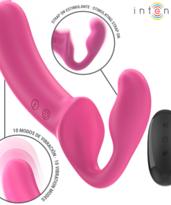 INTENSE - AMY DOUBLE VIBRATOR 20 CM PINK REMOTE CONTROL
