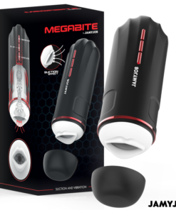 JAMYJOB - MEGABITE AUTOMATIC MOUTH MASTURBATOR 5 MODES STIMULATING WAVES AND VIBRATION
