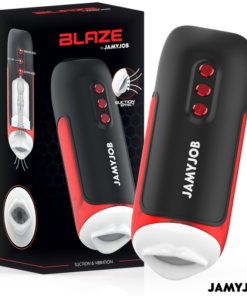 JAMYJOB - BLAZE AUTOMATIC MOUTH MASTURBATOR 5 MODES STIMULATING WAVES AND VIBRATION
