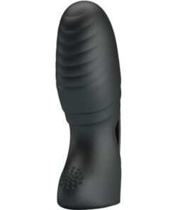PRETTY LOVE - ALAN SILICONE FINGER VIBRATOR BLACK