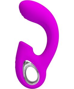 PRETTY LOVE - SIBEL SIBEL G-SPOT VIBRATOR + CLITORIS STIMULATOR 10 VIBRATIONS PURPLE