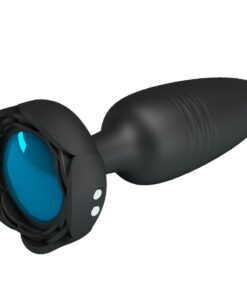 PRETTY LOVE - TARION ANAL PLUG WITH  LED LIGHT BLACK 12.5 CM