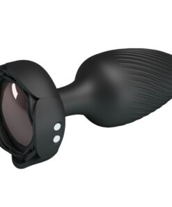 PRETTY LOVE - OSBORN ANAL PLUG WITH  LED LIGHT BLACK 9.8 CM