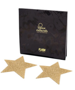 BIJOUX - INDISCRETS FLASH GOLDEN STAR NIPPLE COVERS