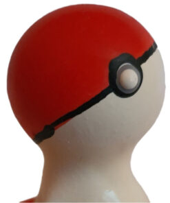 CONDOMERIE - HANDPAINTED NOVELTY CONDOMS POKEBALL RED-WHITE
