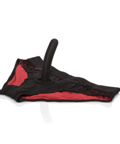 CALEXOTICS - SCANDAL SET OF RED PANTIES WITH DILDO SIZE S/M