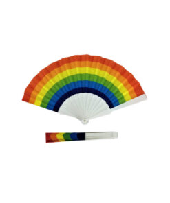 PRIDE - RAINBOW FLAG WOODEN FAN