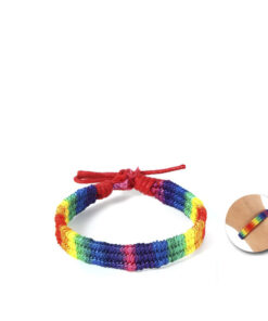 PRIDE - RAINBOW FLAG BRAIDED BRACELET