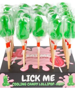 SECRETPLAY - MINT CANDY PENIS LOLLIPOP DISPLAY WITH COLD EFFECT (40 UNITS)