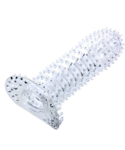 BAILE - PENIS SHEATH WITH STIMULATING POINTS PURPLE 14 CM