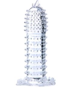 BAILE - PENIS SHEATH WITH TRANSPARENT STIMULATING POINTS 14 CM