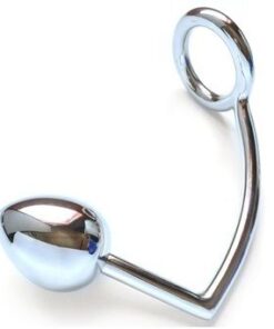METAL HARD - RING WITH ANAL HOOK 45MM