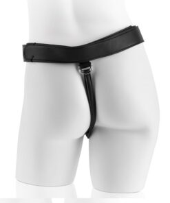 KING COCK - HARNESS WITH BLACK REALISTIC PENIS 22.9 CM