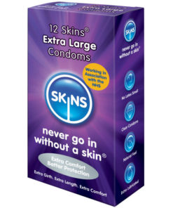 SKINS - CONDOM EXTRA LARGE 12 PACK