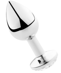 SECRETPLAY - PLUG ANAL TRANSPARENT ALUMINUM 8 CM