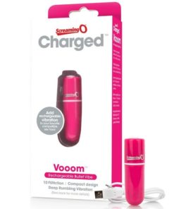 SCREAMING O - RECHARGEABLE VIBRATING BULLET VOOOM PINK