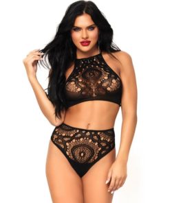 LEG AVENUE - SET 2 PIEZAS TOP Y PANTIES M/L