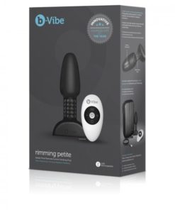 B-VIBE - RIMMING REMOTE CONTROL ANAL PLUG PETITE BLACK