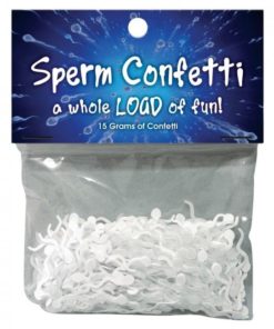 KHEPER GAMES - SPERM-SHAPED CONFETTI