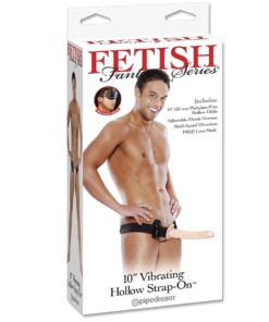 FETISH FANTASY SERIES - SERIES NATURAL DREAM VIBRATING HOLLOW STRAP ON