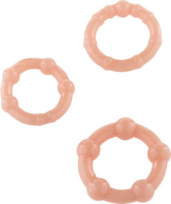 SEVEN CREATIONS - SET OF THREE SKIN PENIS RINGS