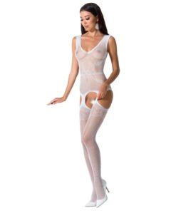 PASSION - WOMAN BS062 WHITE BODYSTOCKING ONE SIZE