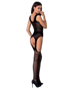 PASSION WOMAN BS061 BODYSTOCKING BLACK ONE SIZE