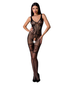 PASSION WOMAN BS069 BODYSTOCKING - BLACK ONE SIZE