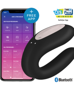 SATISFYER DOUBLE JOY CON APP PURPLE