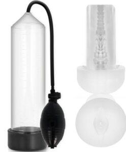 PUMP ADDICTED - RX3 TRANSPARENT WITH PLEASURE SLEEVE