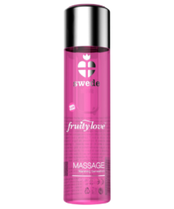 SWEDE - FRUITY LOVE WARMING EFFECT MASSAGE OIL PINK RASPBERRY AND RHUBARB 120 ML