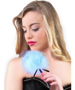 SECRETPLAY - LIGHT BLUE MARABOU DUSTER