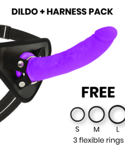 DELTA CLUB - TOYS ARNES + DONG PURPLE SILICONE 20 CM -O- 4 CM