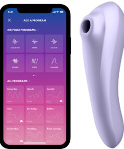 SATISFYER - DUAL PLEASURE AIR PULSE VIBRATOR MAUVE